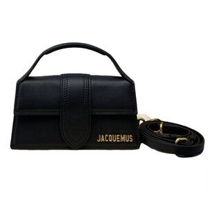 Jacquemus Calfskin Le Bambino Black Shoulder Bag